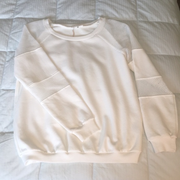 Sugarlips Tops - Mesh Detail Sweatshirt